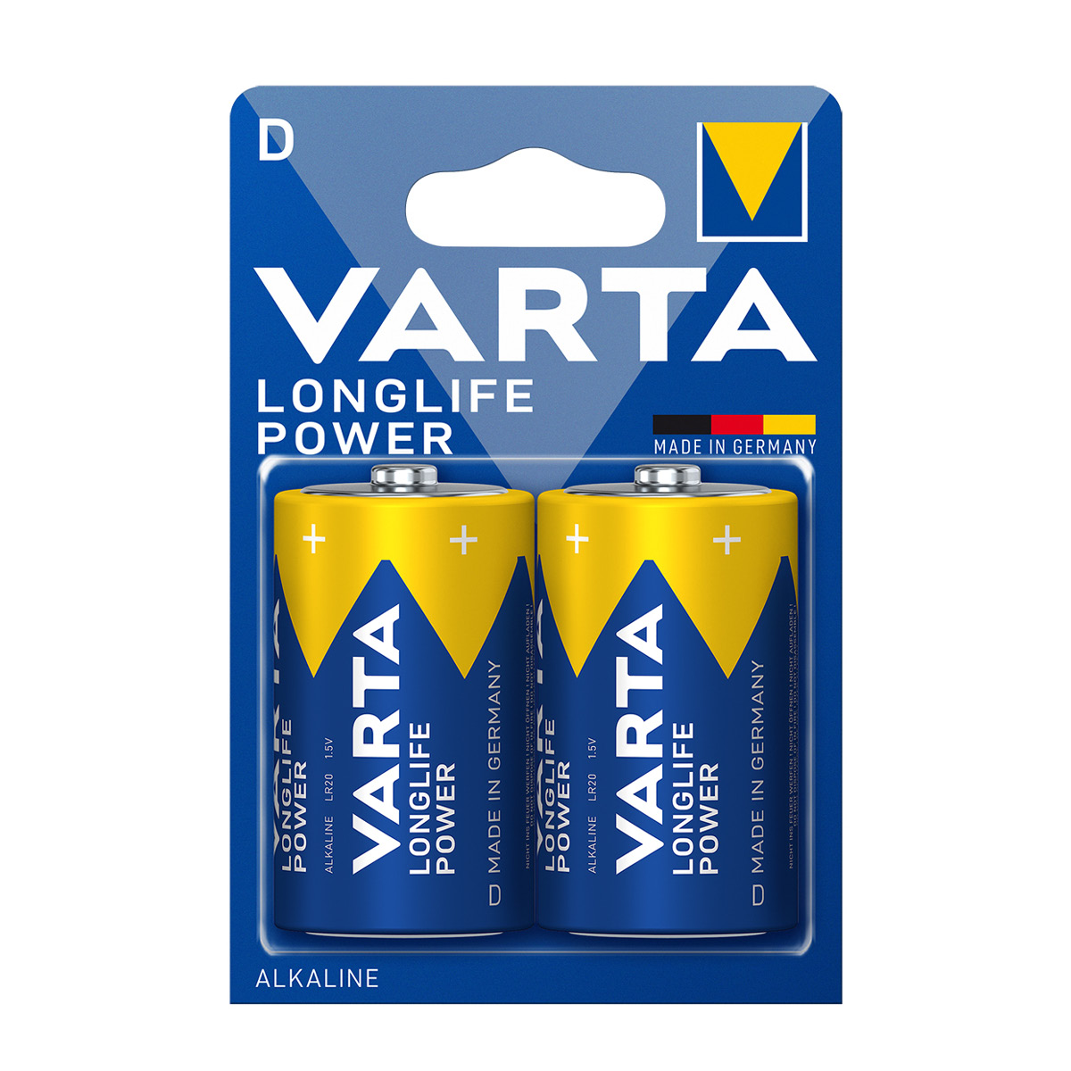 Varta Longlife Mono 2er Blister D/LR20 Batterien - Foto Leistenschneider