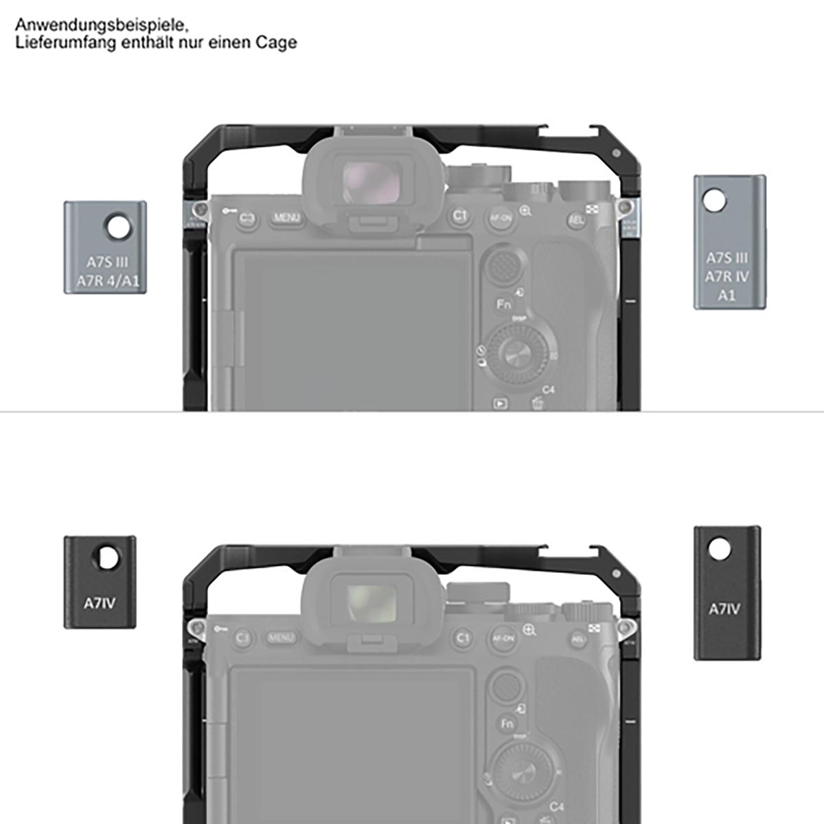 SmallRig 3594 Cage mit VG-C4EM Batteriegriff für Sony Alpha Kameras