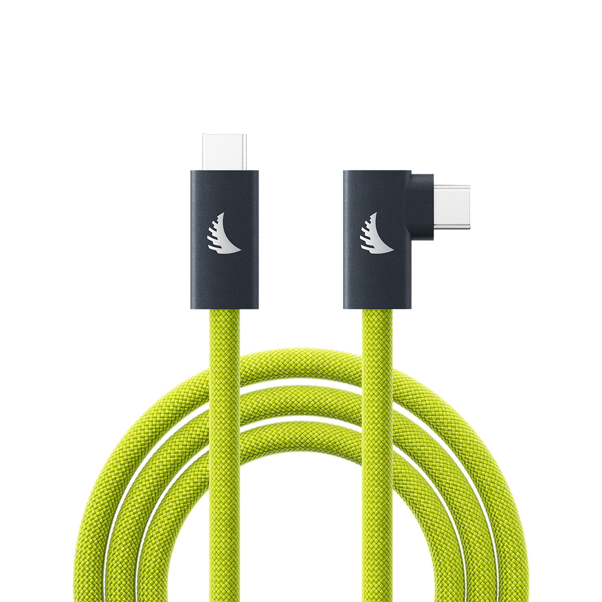 Angelbird USB-C 3.2 Solid Flex Tether Kabel rechter Winkel Lime 4,5 m