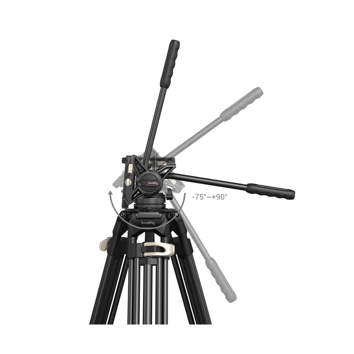 SmallRig 3751B Heavy-Duty Fluidkopf Stativ AD-01