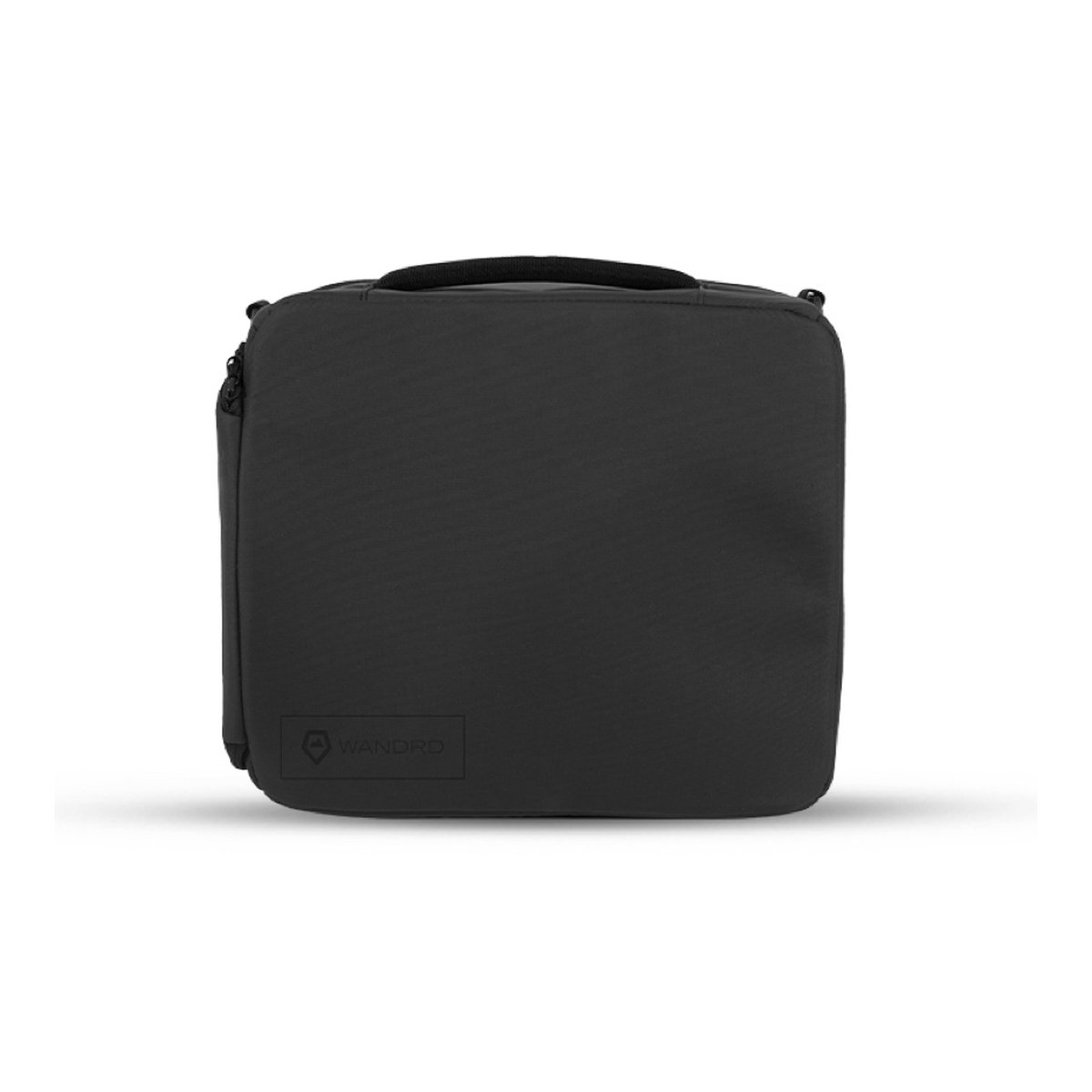 WANDRD HEXAD ACCESS DUFFEL Aegean Blue Photo Bundle Duo + FREE Sling Strap - Frontansicht der schwarzen Zubehörtasche