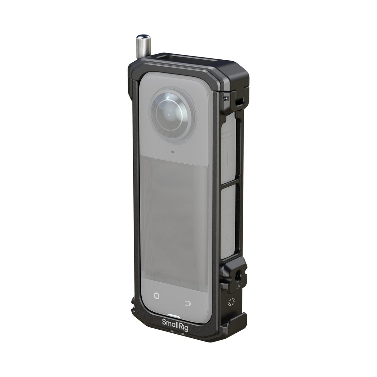 SmallRig 4278 Käfig für Insta360 X4 - SmallRig Kamera-Cage, schräge Frontansicht