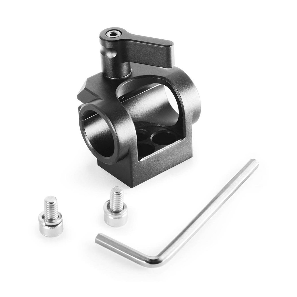 SmallRig 1995 Stangenklemme 15 mm - Lieferumfang: Schwarze Klemmhalterung mit Hebel, zwei Schrauben und Inbusschlüssel