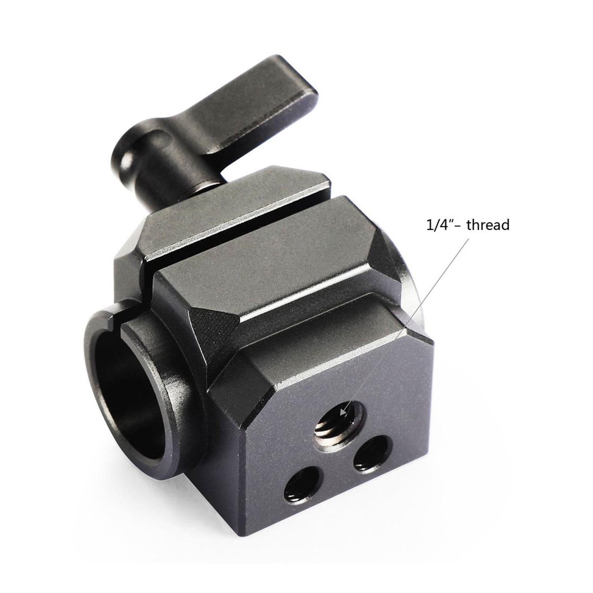 SmallRig 1995 Stangenklemme 15 mm - Detailansicht mit 1/4" Gewinde