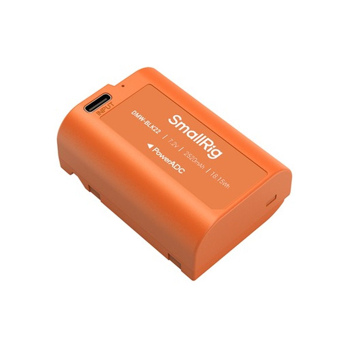 SmallRig 4979 DMW-BLK22 USB-C Rechargeable Camera Battery (Orange)