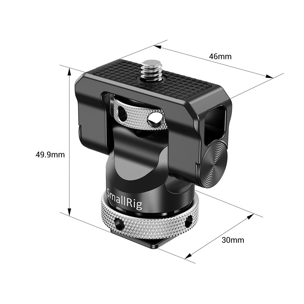 SmallRig 2346 dreh- und neigbare Monitorhalterung mit ColdShoe-Anschluss