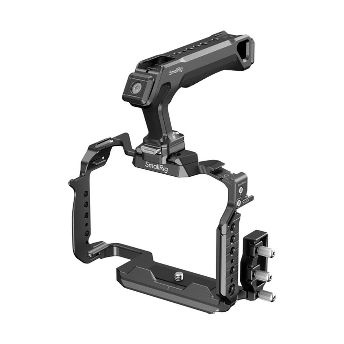 SmallRig 4903 Cage Kit für Panasonic LUMIX S1R II - SmallRig Kamera-Cage mit Top-Handle, Frontansicht