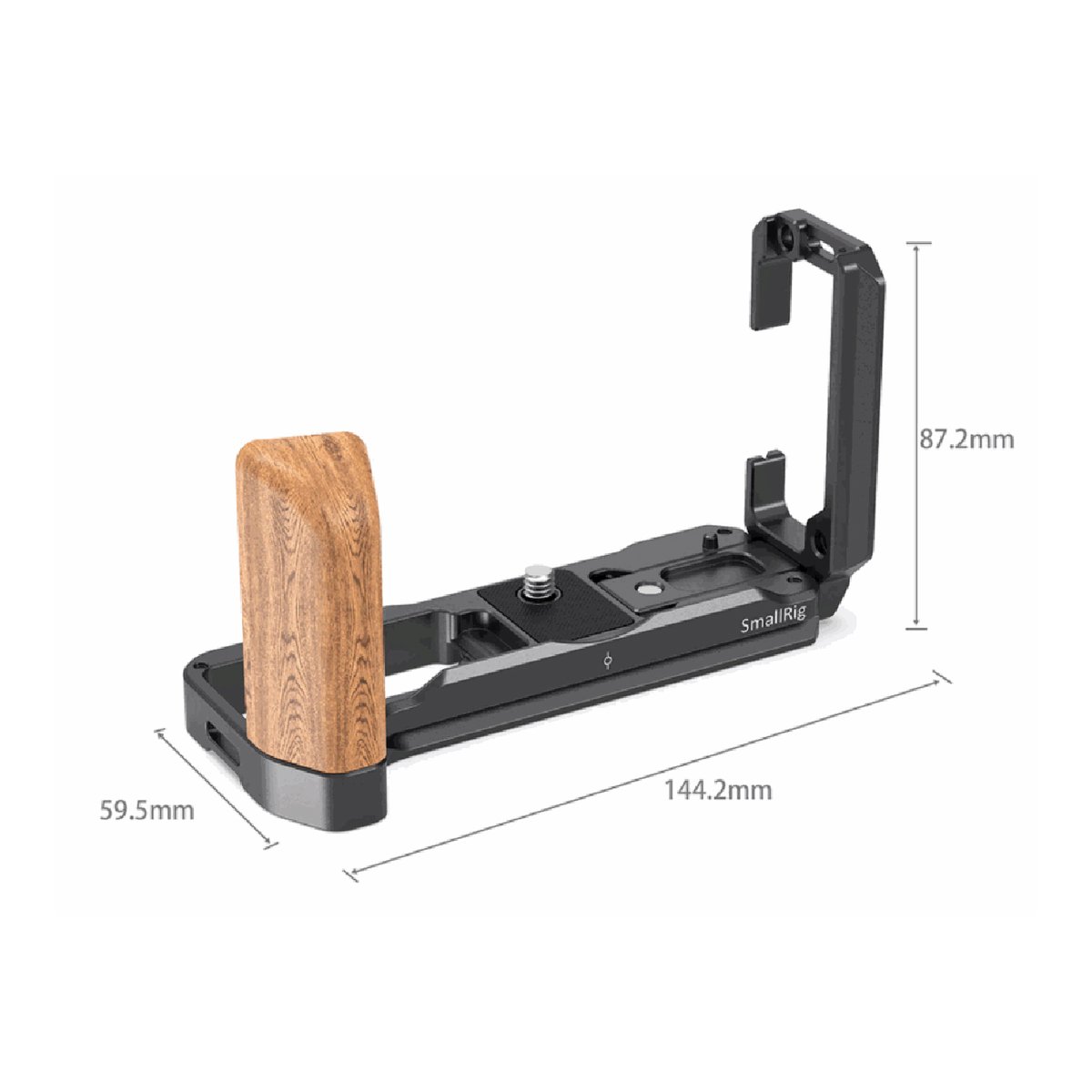 SmallRig LCF2811 L-Bracket für Fujifilm X-T4 - SmallRig Kamera-Halterung mit Holzgriff und Maßen