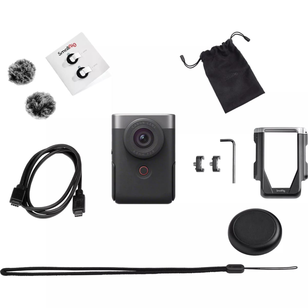 Canon Powershot V10 Advanced Vlogging Kit Silber