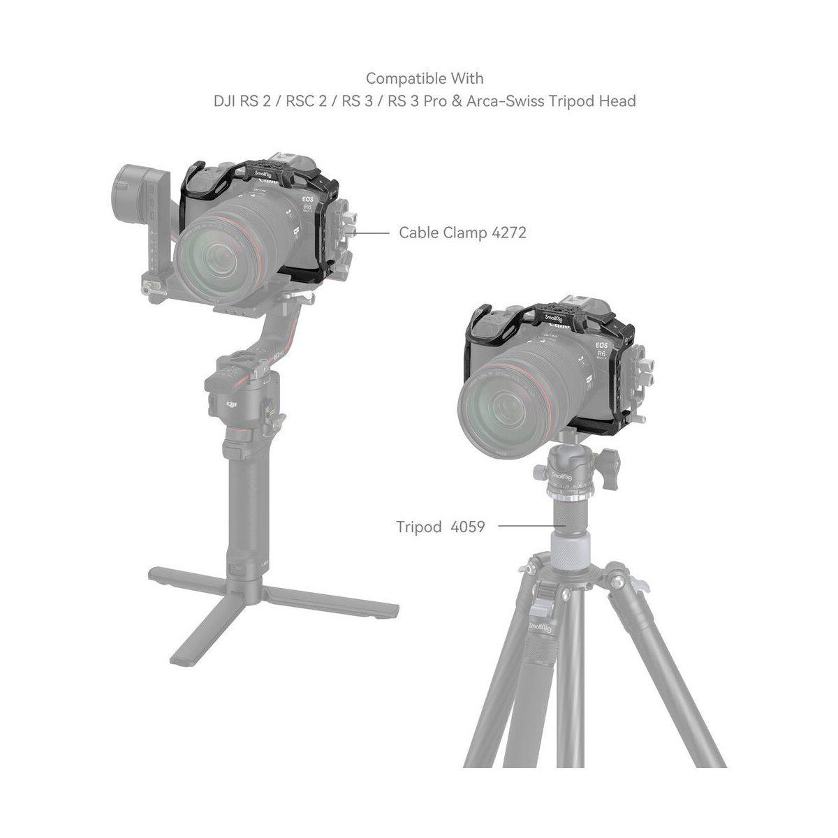 SmallRig 4161 “Black Mamba” Camera Cage for Canon EOS R6 Mark II