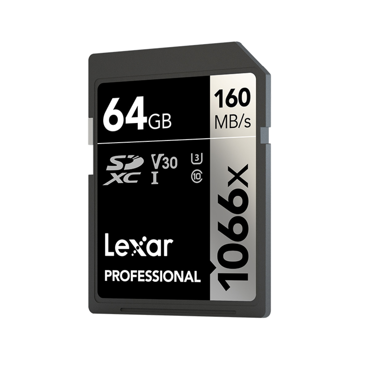 Lexar 64 GB SD 1066x V30 Pro Silver