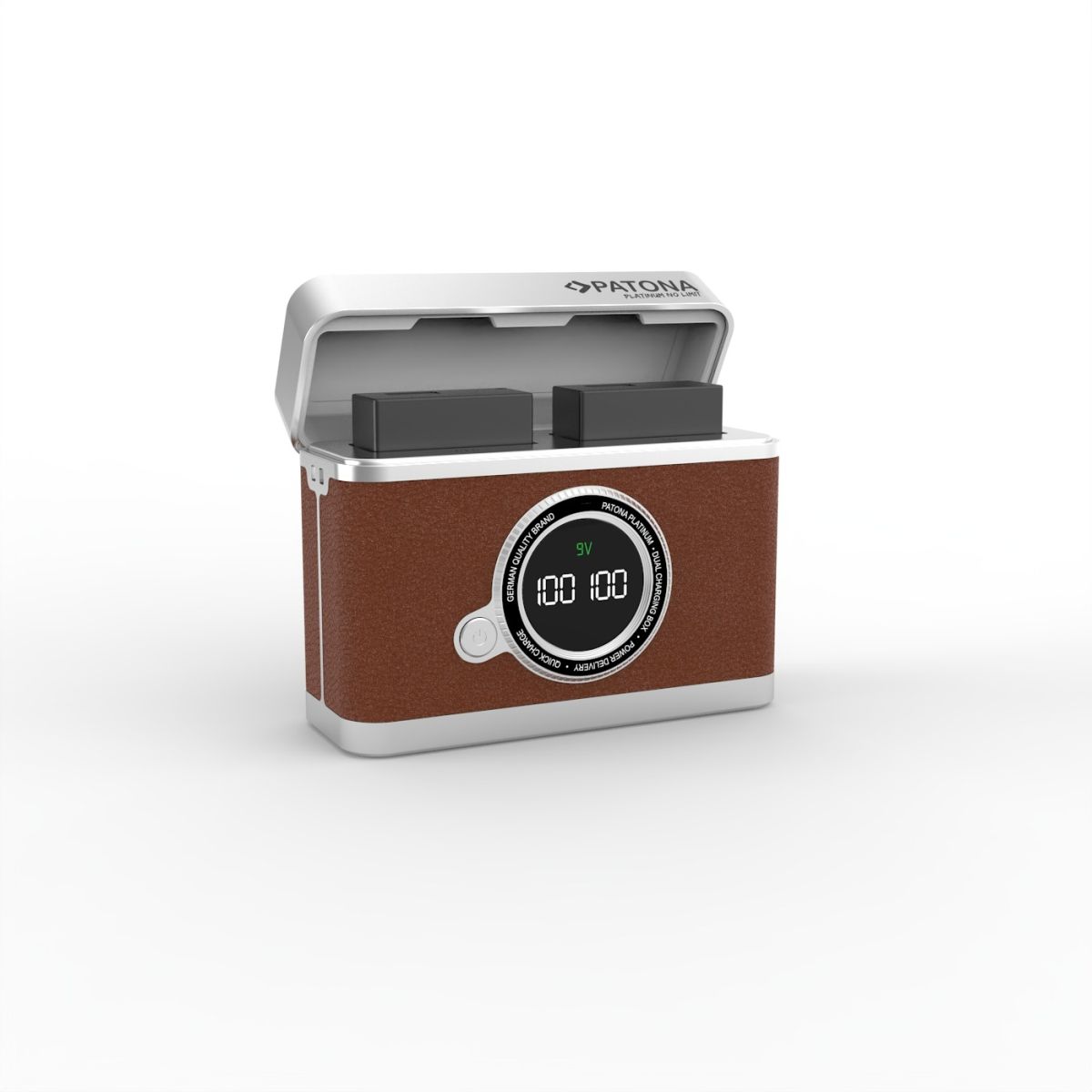 Patona Platinum Retro Dual Ladebox USB-C für Fujifilm NP-W126