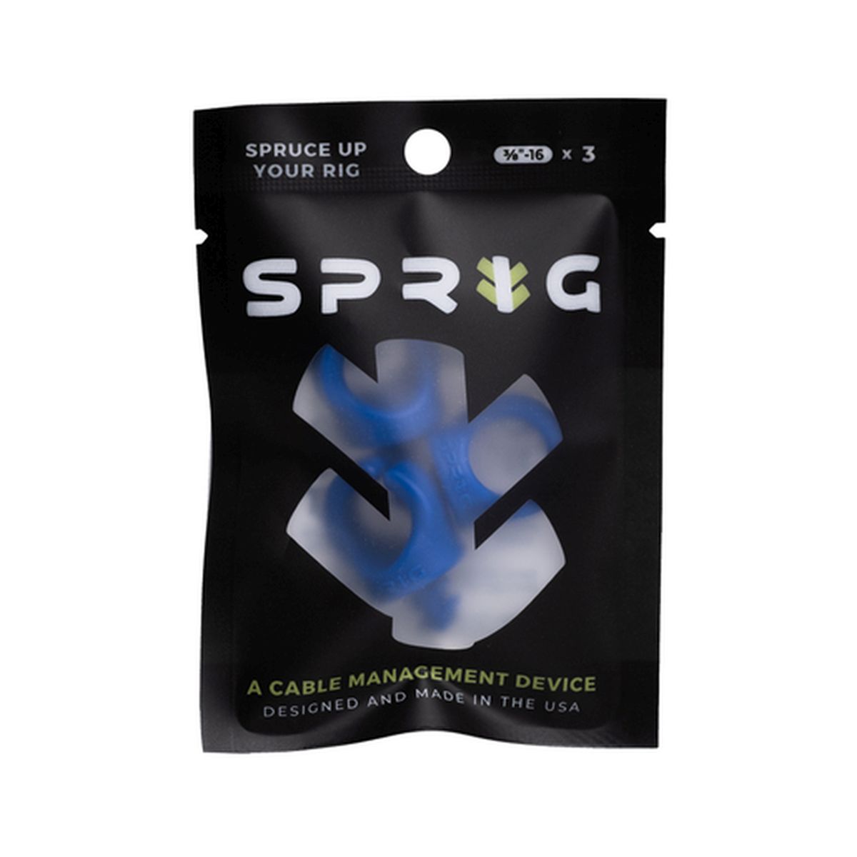 Sprig 3er Pack Blue (3/8"-16) Kabel- Management