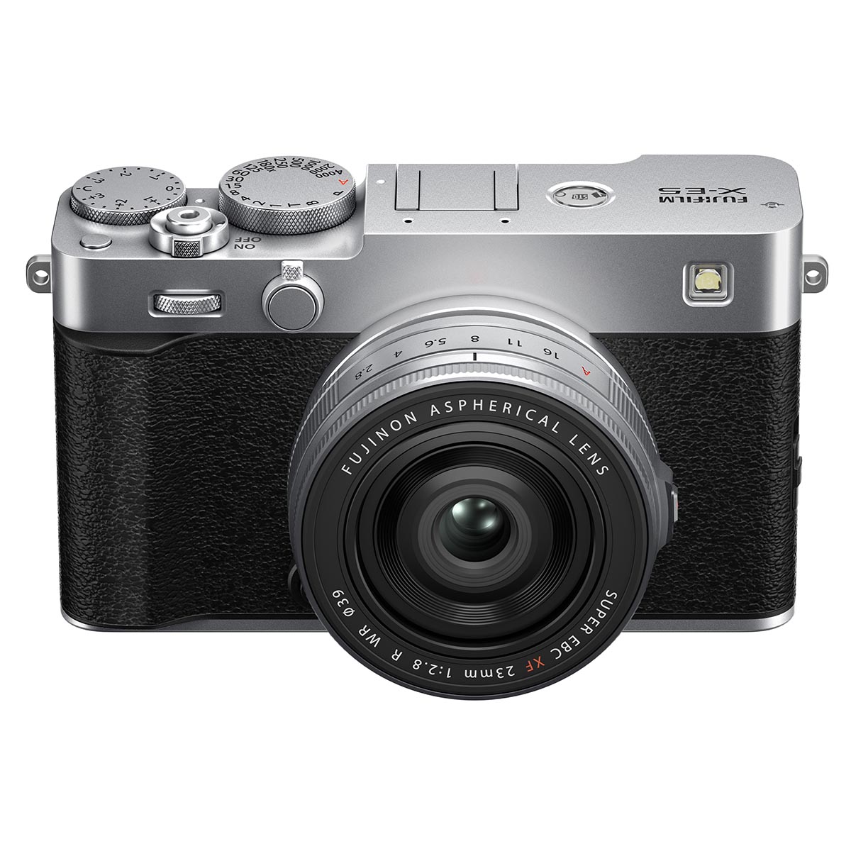 Fujifilm X-E5 Gehäuse Silber + Fujifilm 23 mm 1:2,8 XF R WR