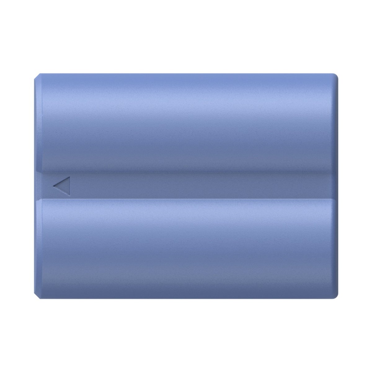 SmallRig 4266 NP-W235 USB-C (FUJIFILM) aufladbare Kamerabatterie - Oberseite des blauen Produkts mit dreieckiger Vertiefung.