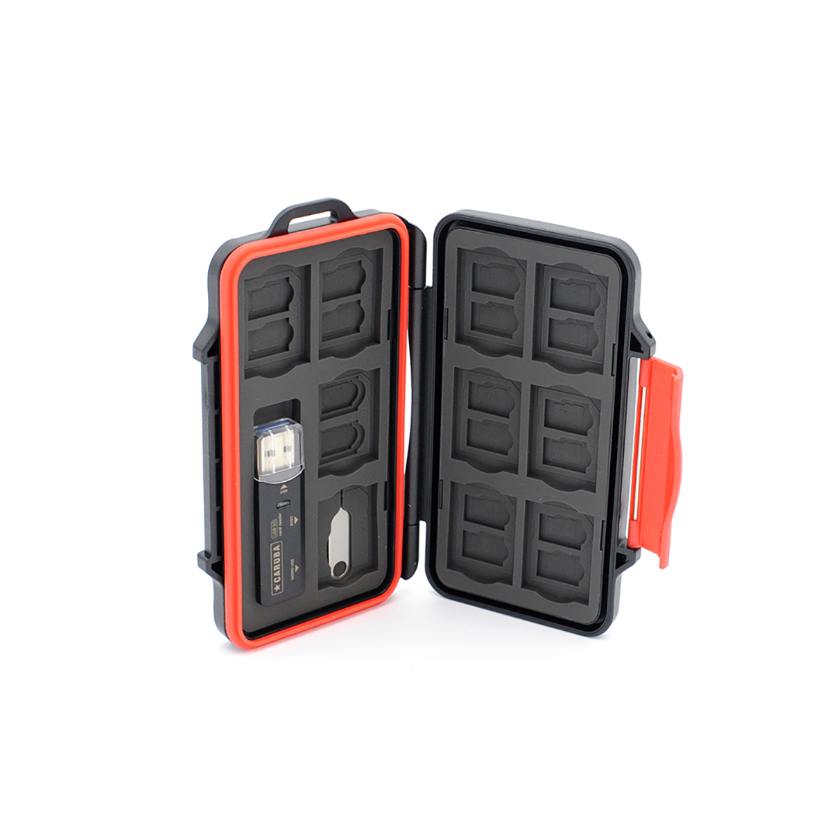 Caruba MCC-8 Multi Card Case inkl. USB 3.0-Kartenleser