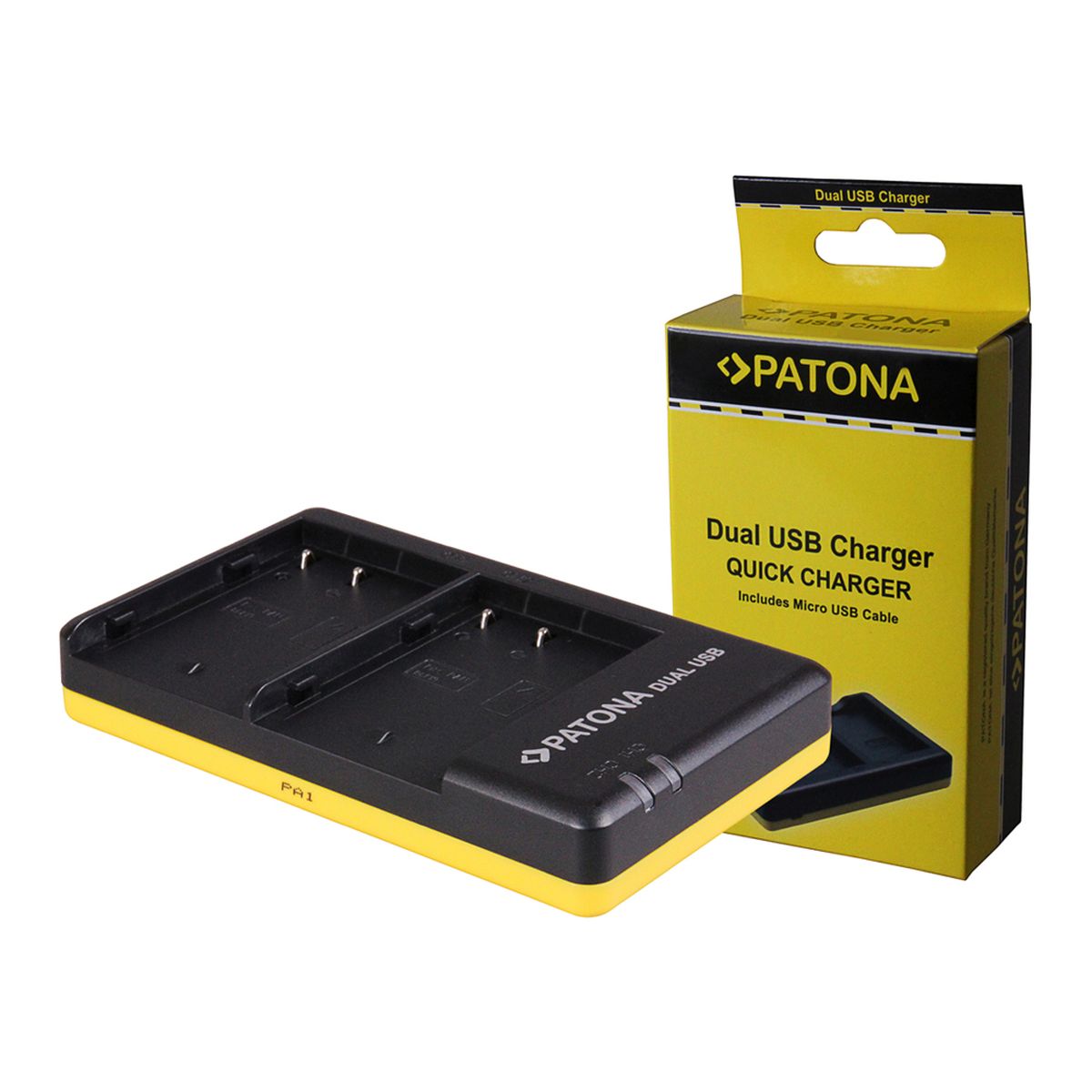 Patona Dual USB Schnell-Ladegerät Panasonic BLF19