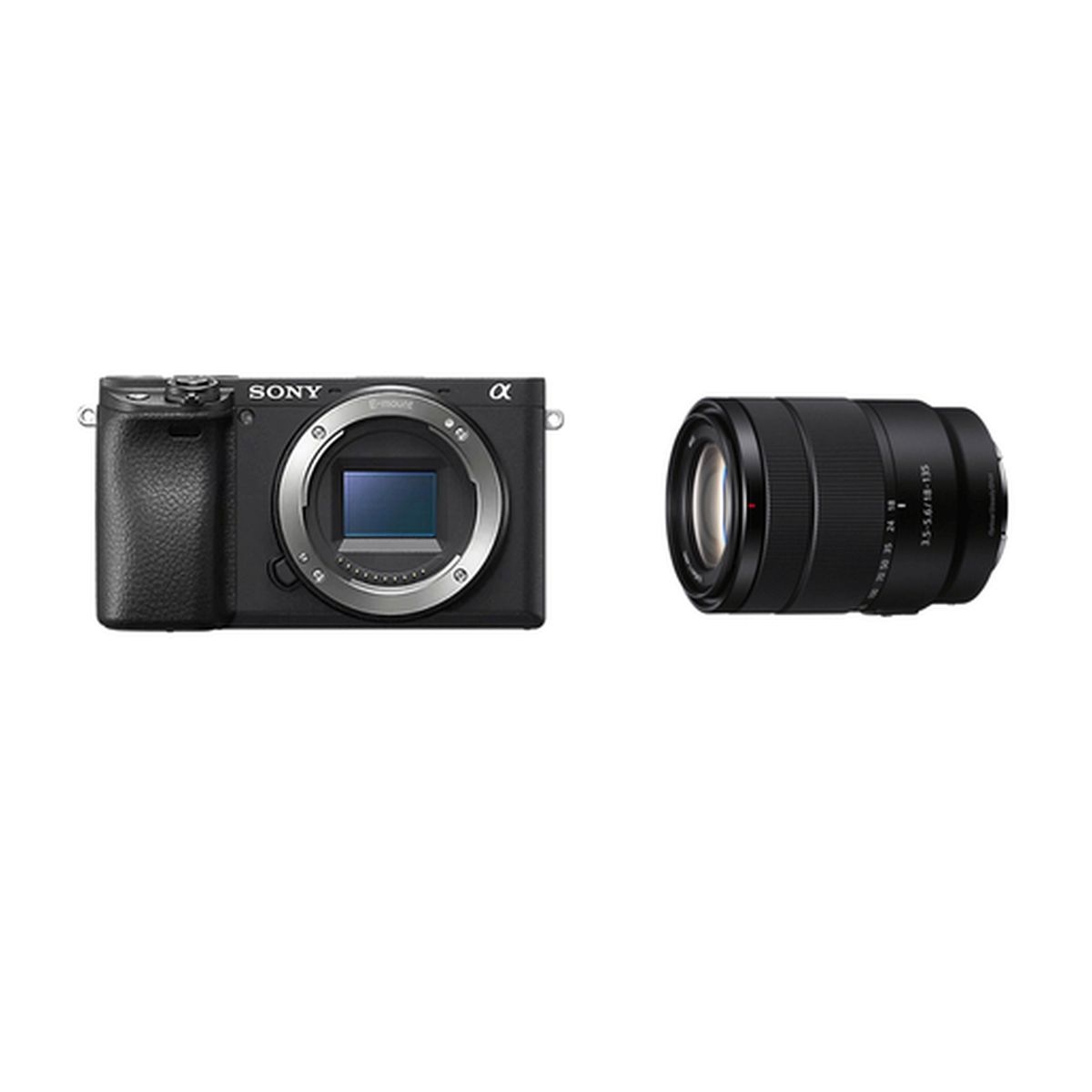 Sony Alpha 6400A Schwarz + Sony 18-135 mm 1:3,5-5,6 OSS E-Mount