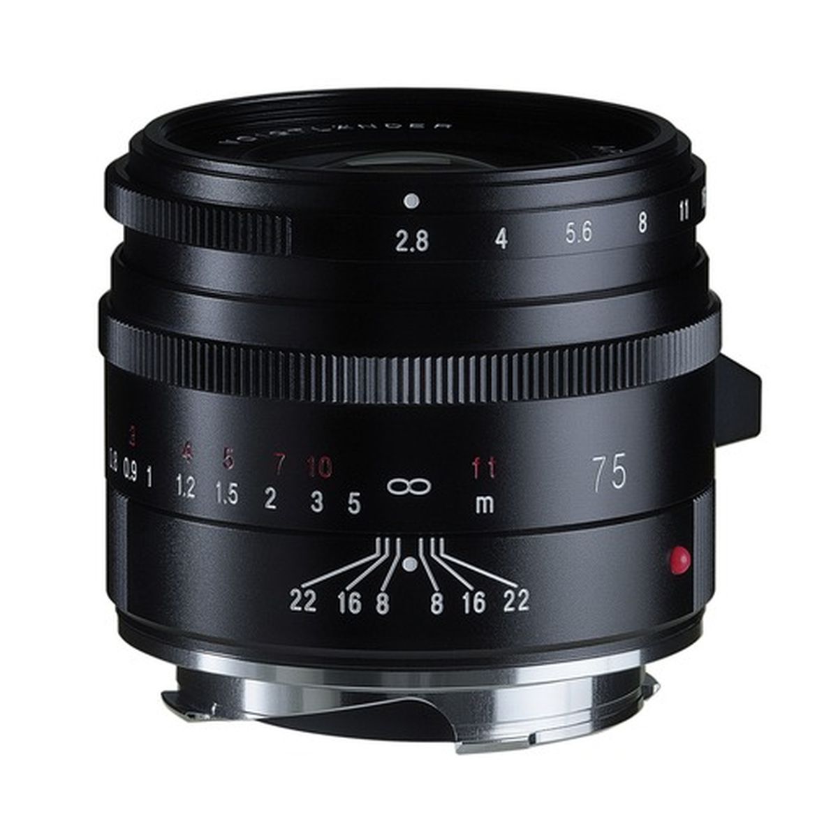 Voigtländer 75 mm 1:2,8 APO-Skopar VM Schwarz Mittelteleobjektiv