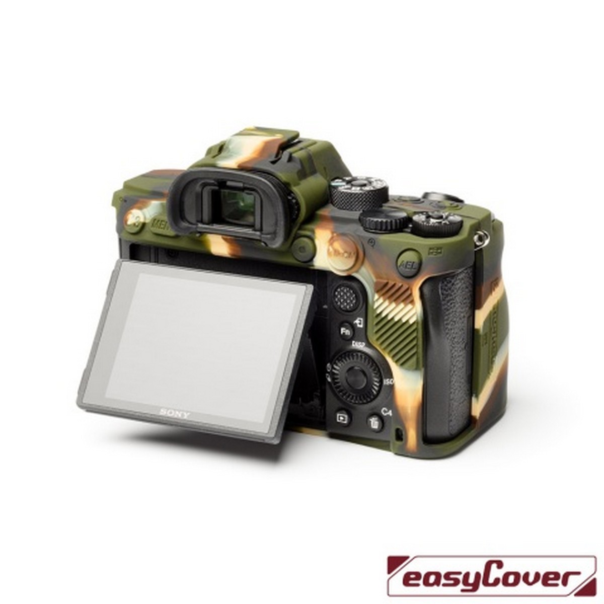 Easycover Silikon-Schutzhülle für Sony A9 II, A7R 4 - Camouflage
