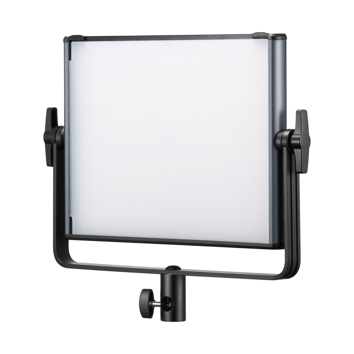 Godox LDX100R Panel Light RGBWW - Frontansicht des LED-Panels auf Stativhalterung