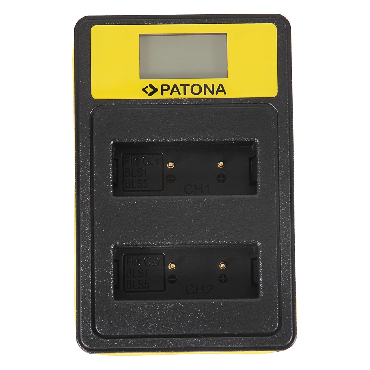 Patona Dual LCD USB Ladegerät Olympus PS-BLS 1