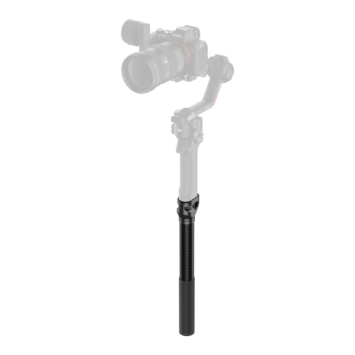 SmallRig 4378 Extension Arm für DJI Stabilizer - Anwendungsbeispiel: Verlängerungsgriff am Gimbal.