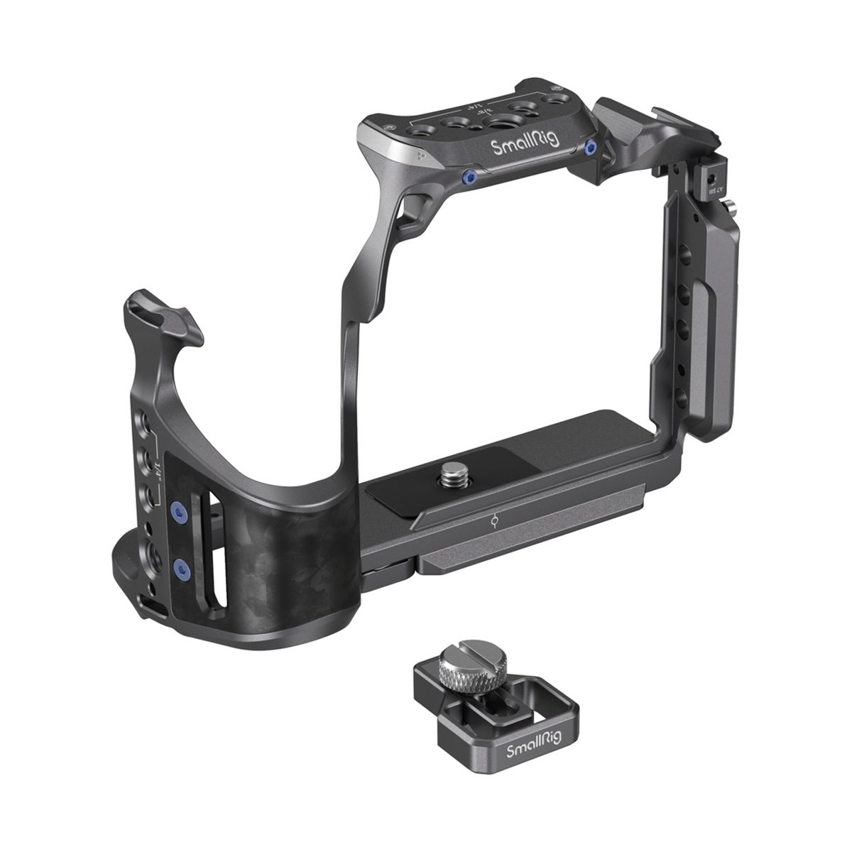 SmallRig 4308 Rhinoceros Basic Cage Kit für Sony Alpha 7R V/IV/7S III - Lieferumfang: SmallRig Kameracage und Montageadapter