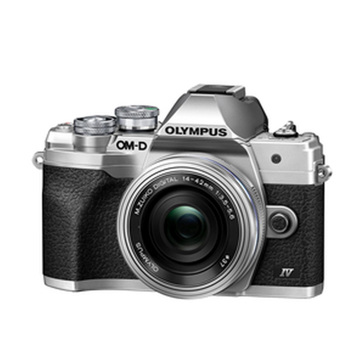 OM System OM-D E-M10 Mark IV Gehäuse Silber + OM System M.Zuiko ED 14-42 mm 1:3,5-5,6 EZ Pancake Silber OM System OM-D E-M10 Mark IV Gehäuse Silber + OM System M.Zuiko ED 14-42 mm 1:3,5-5,6 EZ Pancake Silber