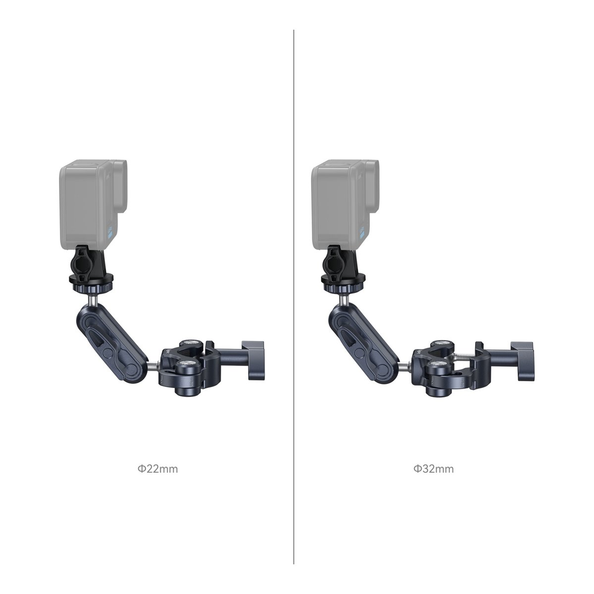 SmallRig 4191 Handlebar Clamp - Anwendungsbeispiel Kamerahalterung mit 22mm und 32mm Klemmdurchmesser SmallRig 4191 Handlebar Clamp - Anwendungsbeispiel Kamerahalterung mit 22mm und 32mm Klemmdurchmesser