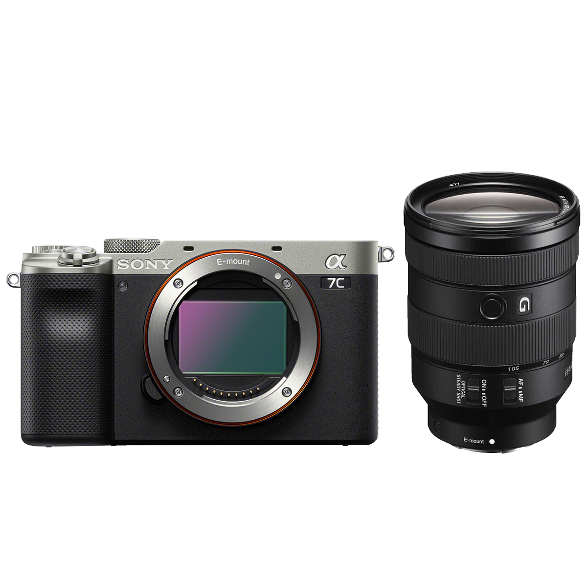 Sony Alpha 7C Silber + Sony 24-105 mm 1:4,0 G OSS FE Sony Alpha 7C Silber + Sony 24-105 mm 1:4,0 G OSS FE