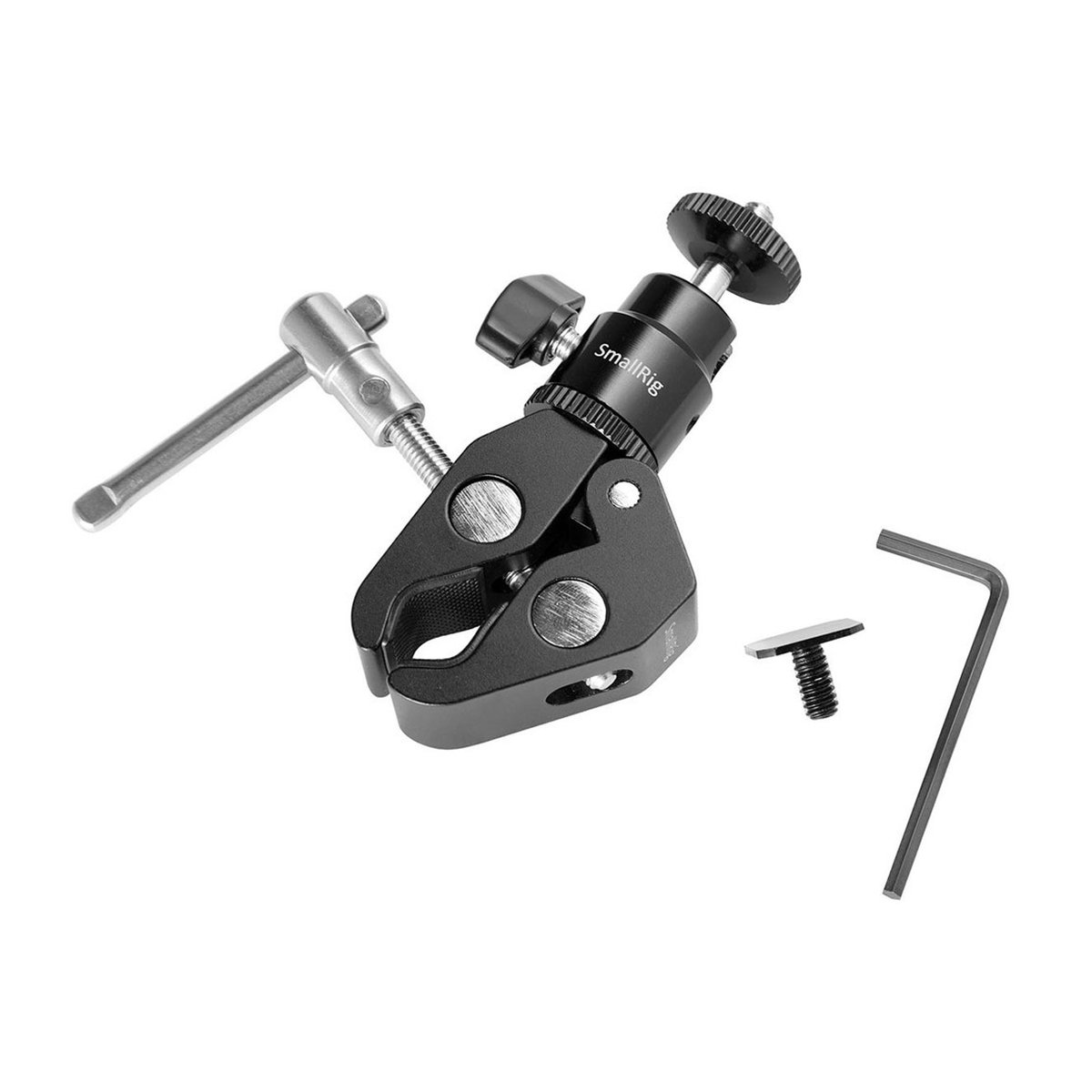 SmallRig 1124 Super Clamp Halterung mit 1/4" Schraube-Kugelkopf - Lieferumfang: SmallRig Super Clamp mit Gelenkarm, Schraube und Inbusschlüssel. SmallRig 1124 Super Clamp Halterung mit 1/4" Schraube-Kugelkopf - Lieferumfang: SmallRig Super Clamp mit Gelenkarm, Schraube und Inbusschlüssel.