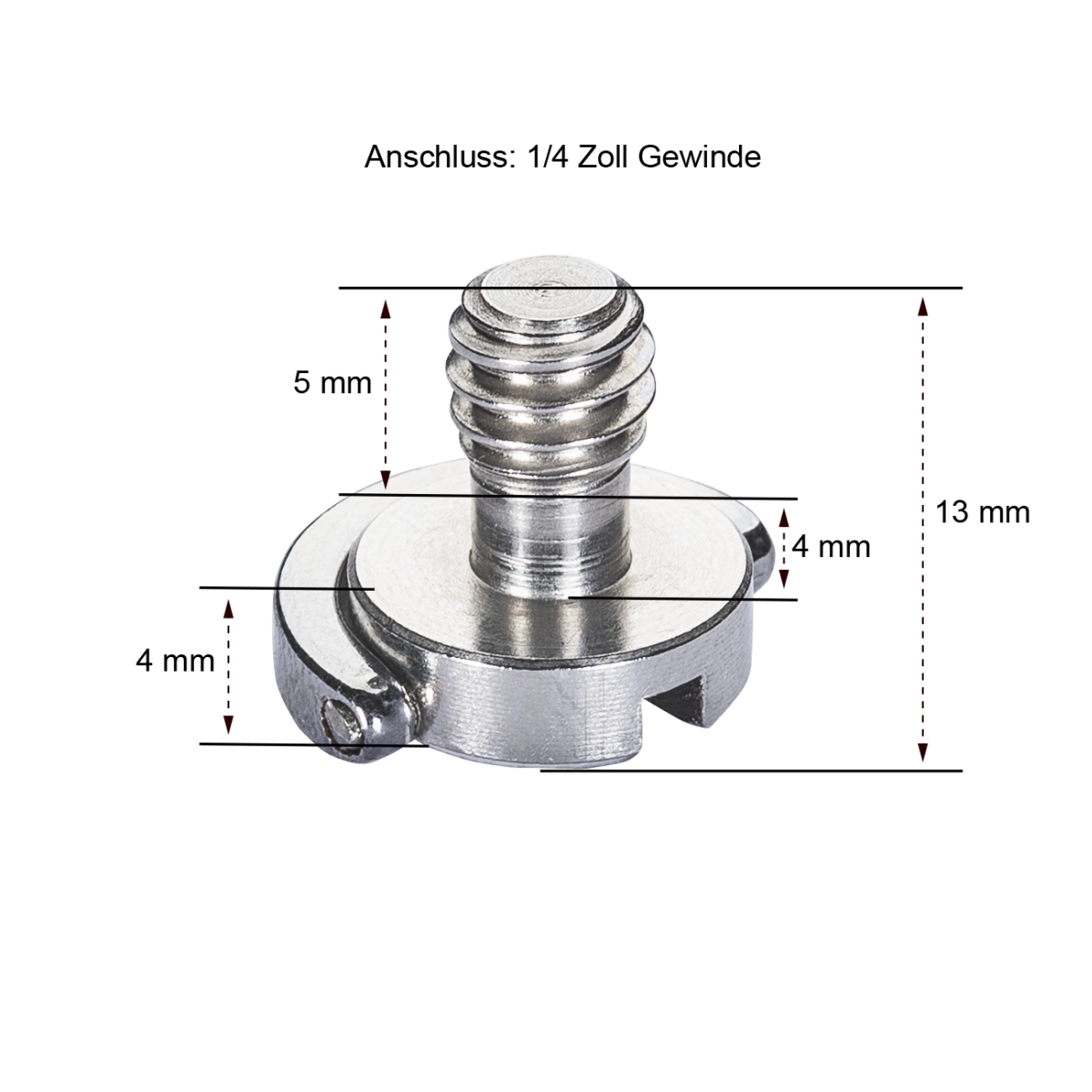 Walimex pro 1/4 Zoll Schraube aus Edelstahl 2er Set