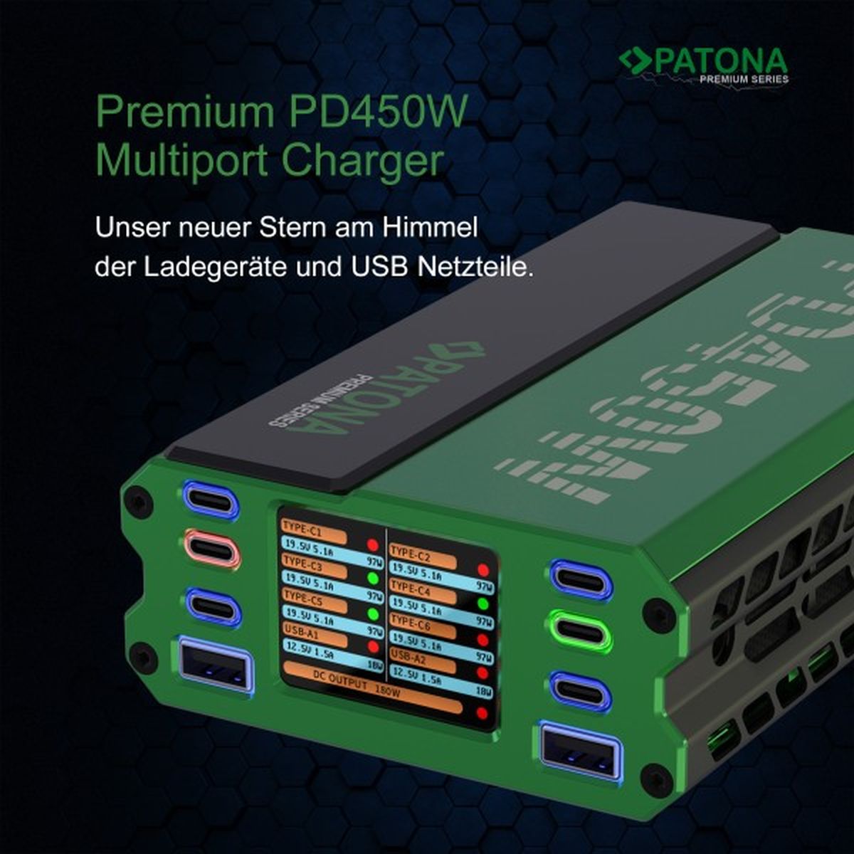 Patona Premium PD450W Multiport Ladegerät