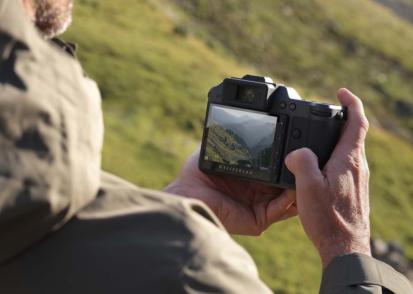Hasselblad X2D II 100C Bedienelemente Detailaufnahme der Bedienelemente der Hasselblad X2D II 100C Systemkamera