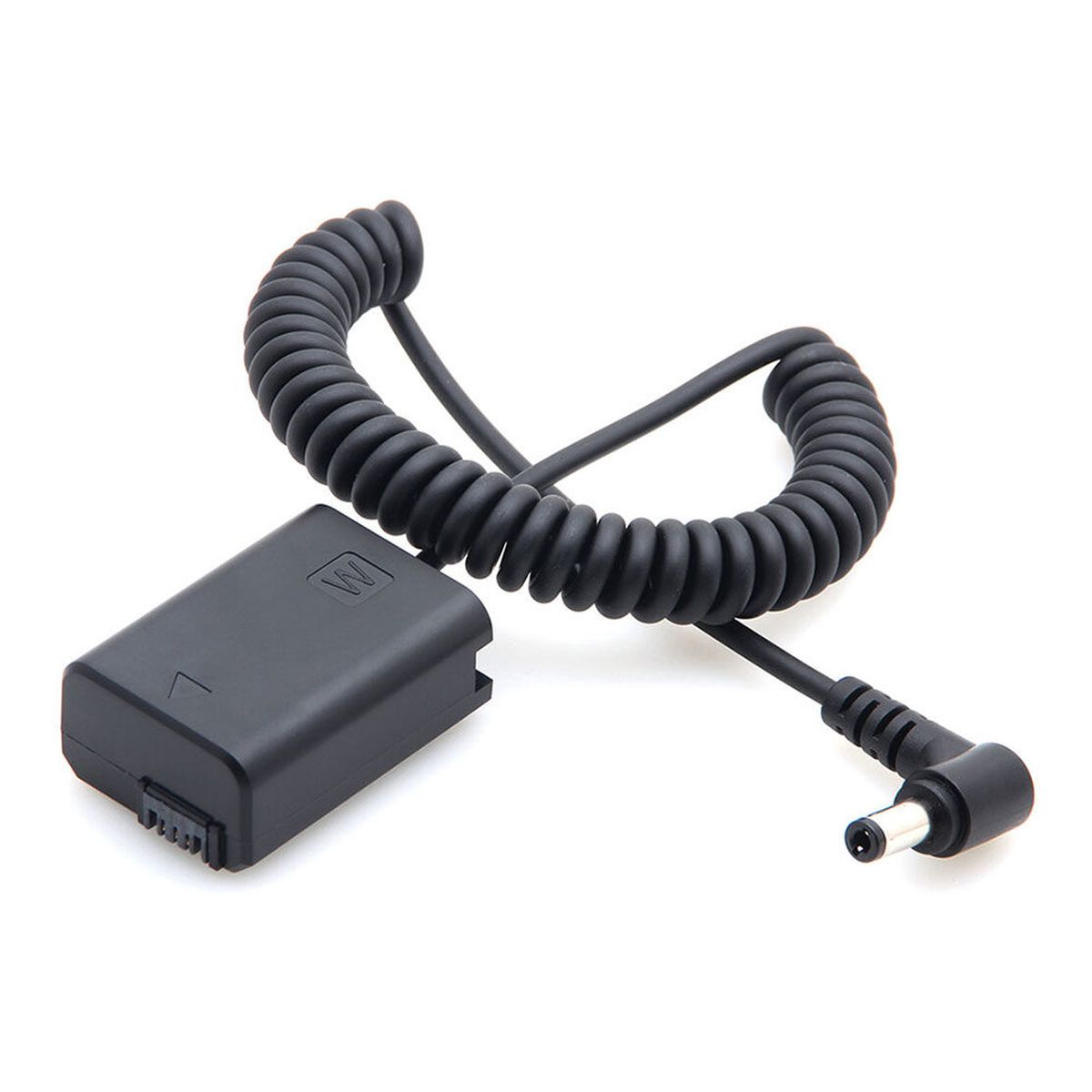 Caruba Volldecodierungs-Akku-Dummy für Sony NP-FW50 mit Spiralkabel