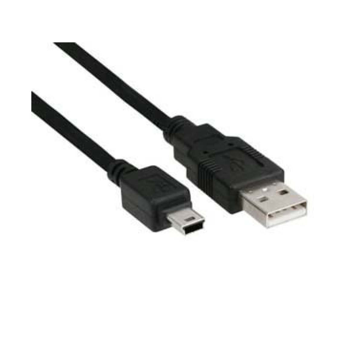 InLine USB-A an Mini USB-B Kabel 1m Schwarz
