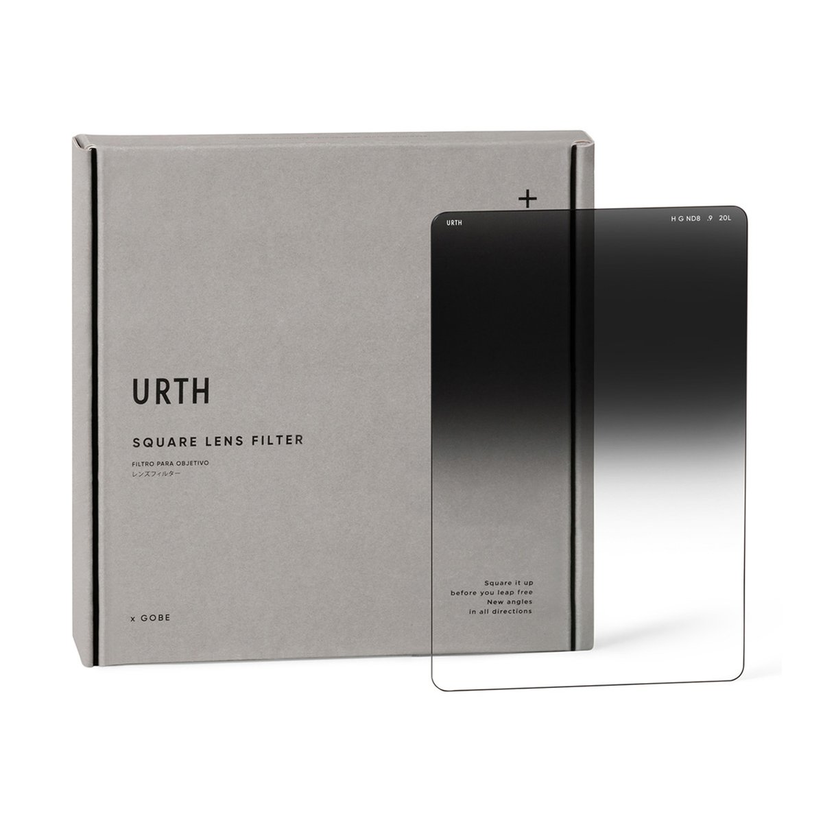 Urth 100 x 150mm Hard Graduated ND8 (3 Stop) Filter (Plus+) - Lieferumfang: Urth Square Objektivfilter mit Verpackung