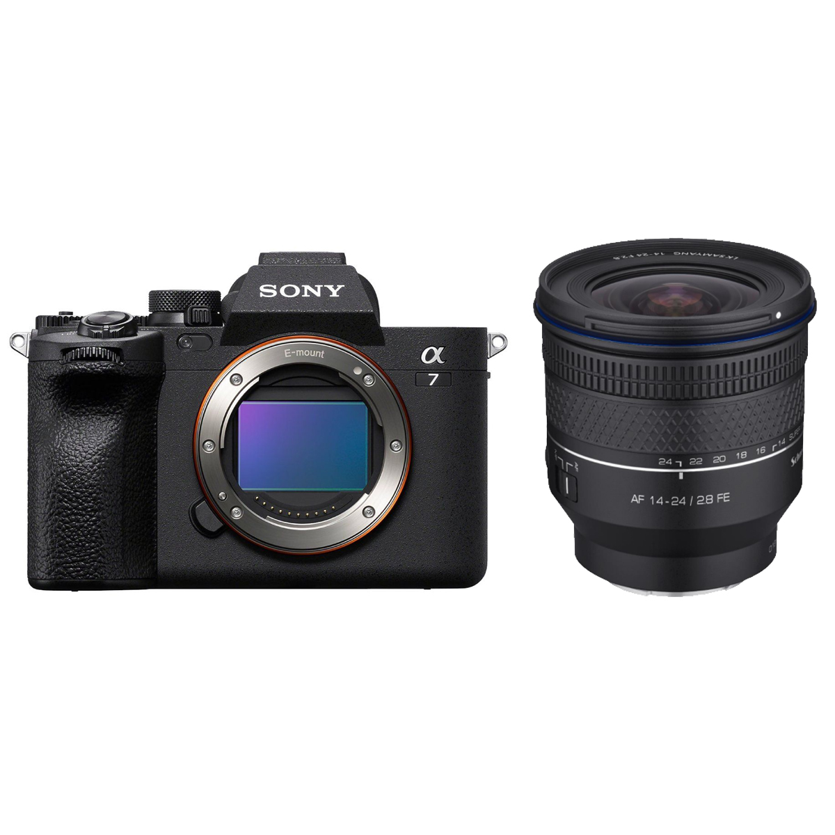 Sony Alpha 7 IV Kit mit Samyang 14-24 mm 1:2,8 AF Sony FE