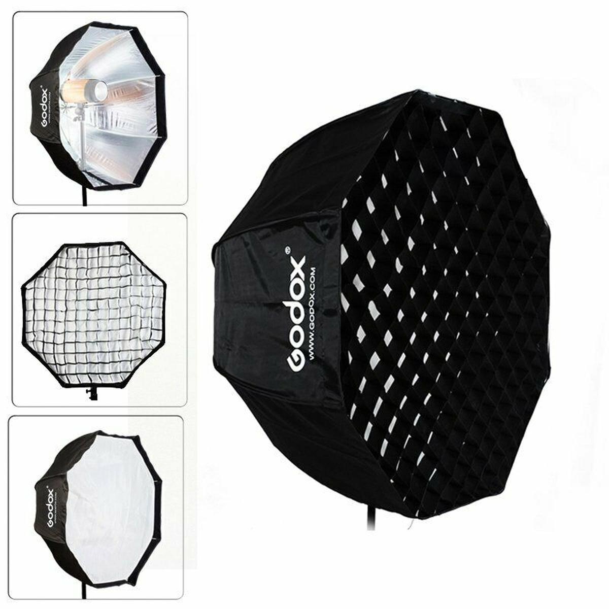 Godox Softbox mit Schirmanschluss 120cm+ Raster