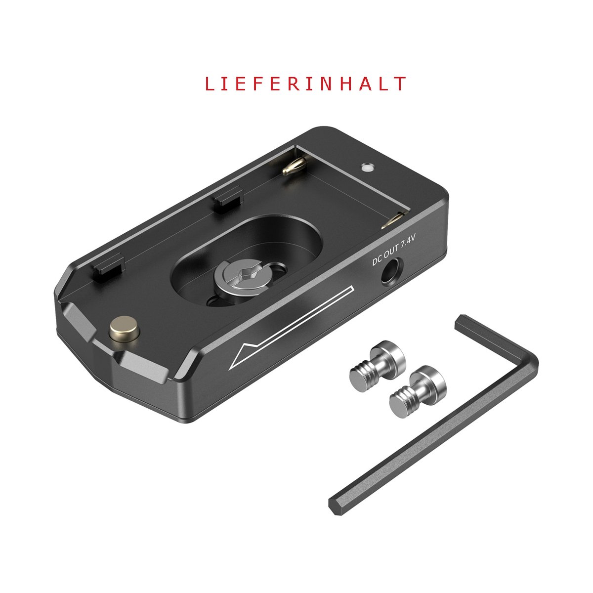 SmallRig 3018 NP-F Batterieadapterplatte - Lieferumfang