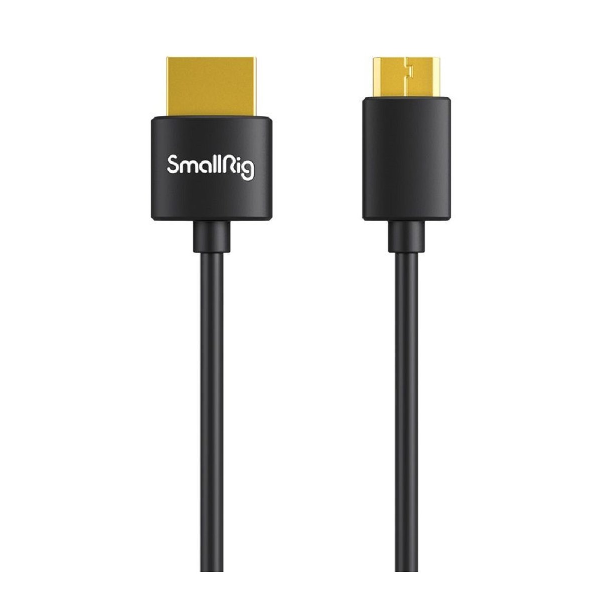SmallRig 3041 Ultra Slim 4K HDMI 2.0 Kabel 55 cm (Typ C zu Typ A) - Produktansicht beider SmallRig Kabelenden SmallRig 3041 Ultra Slim 4K HDMI 2.0 Kabel 55 cm (Typ C zu Typ A) - Produktansicht beider SmallRig Kabelenden