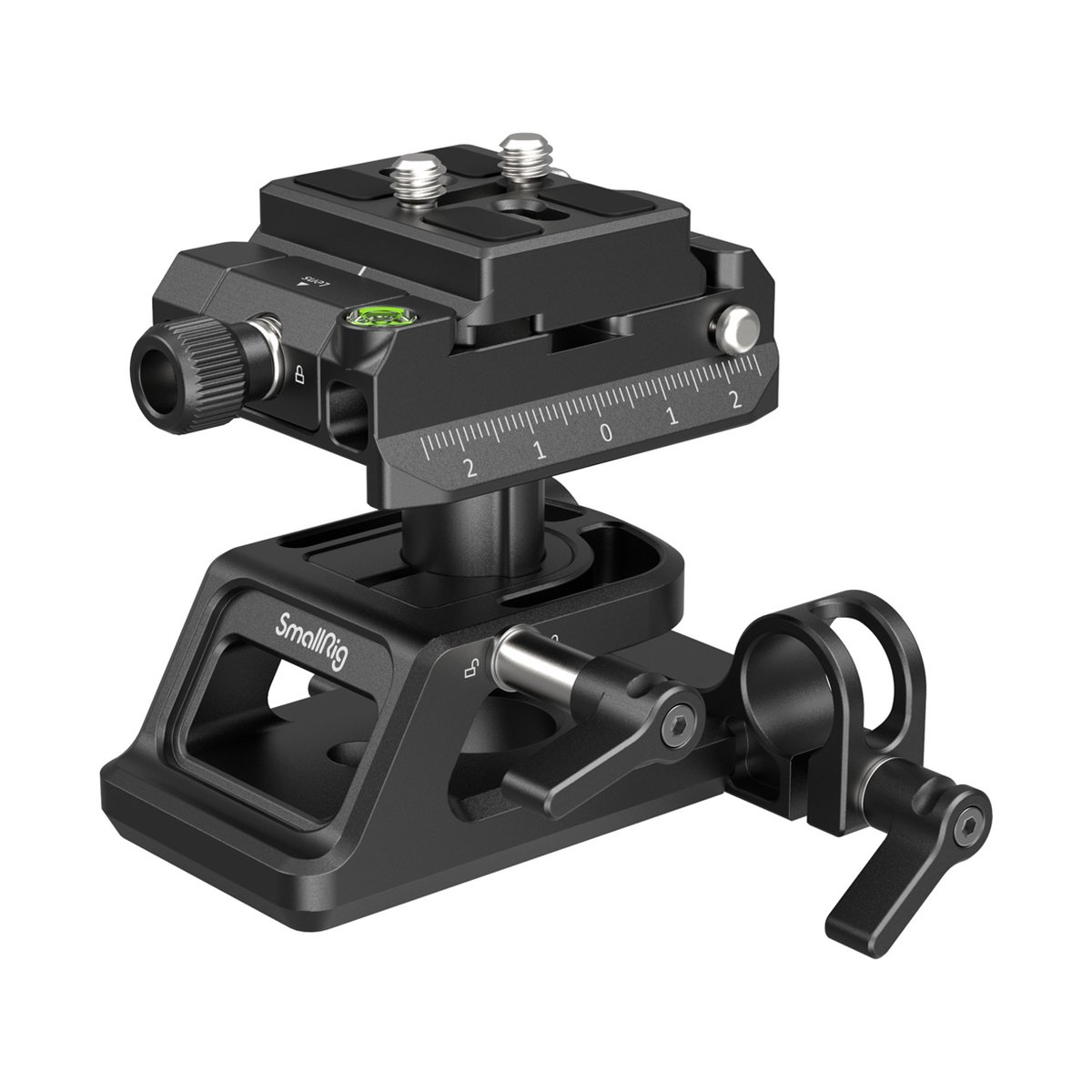SmallRig 4233 Universal Arca-Swiss höhenverstellbares Montageplatten-Kit - SmallRig Schnellwechselplatten-System mit Arca-Swiss-Klemme und Rod-Clamp.