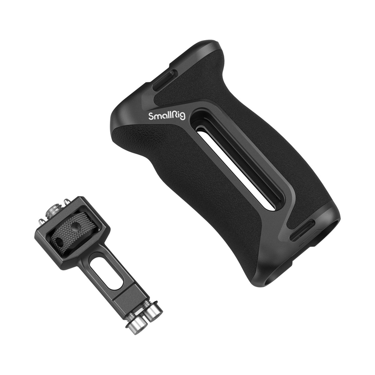 SmallRig 4346 Seitenhandgriff mit Two-in One Lokalisierungsschraube - Lieferumfang: Kameragriff und Blitzschuhadapter