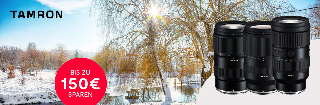 Tamron Sofortrabatt Aktion mit bis zu 150 Euro Ersparnis.