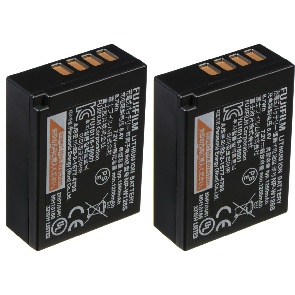 Fujifilm NP-W126s Akku Doppelpack Fujifilm NP-W126s Akku Doppelpack