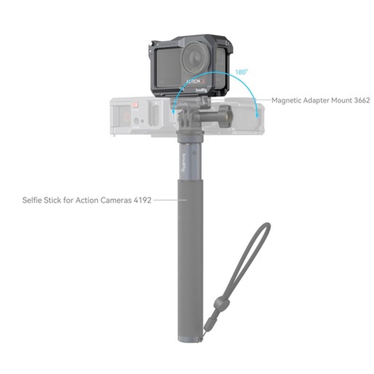 SmallRig 4119C Cage für DJI Osmo Action 3 und 4