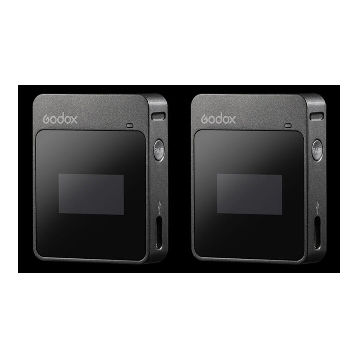 Godox MoveLink M1 - Zwei Godox-Geräte, Frontansicht