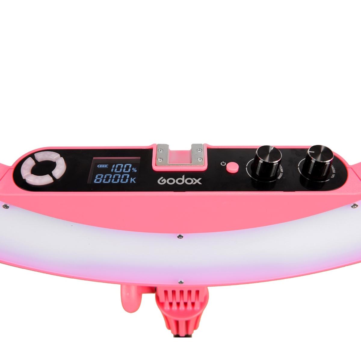 Godox LR160 LED-Ringlicht Pink