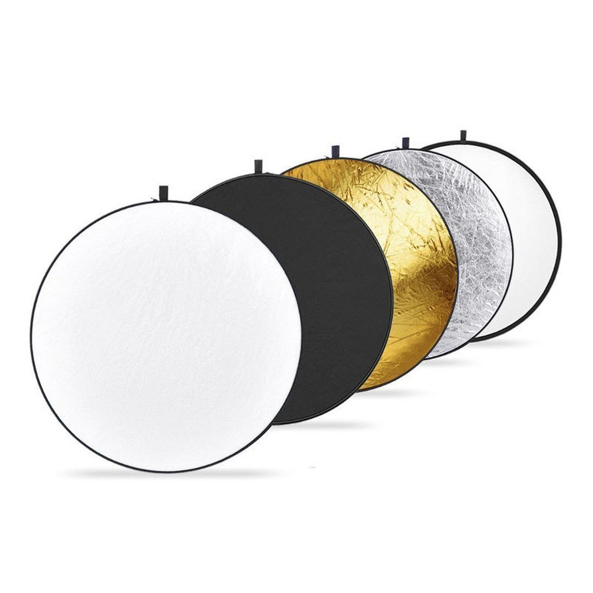 Caruba Reflektor 5-in-1 Gold, Silber, Schwarz, Weiß, Transparent - 56 cm
